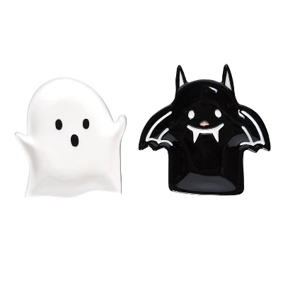 Transpac Dolomite Bat And Ghost Spoon Rest Set Of 2 For Halloween Kitchen Decor, Fun And Functional Cooking Accessories 4 Transpac Dolomite Bat And Ghost Spoon Rest Set Of 2 For Halloween Kitchen Decor, Fun And Functional Cooking Accessories - Image 4