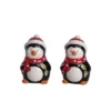Transpac Ceramic Penguin Salt And Pepper Shaker Set Multicolor Christmas Tabletop Decor Gift For Holiday Dining