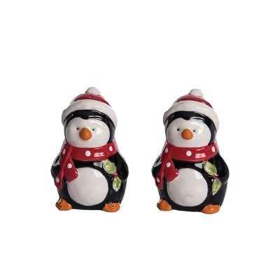 Transpac Ceramic Penguin Salt And Pepper Shaker Set Multicolor Christmas Tabletop Decor Gift For Holiday Dining 1 Transpac Ceramic Penguin Salt And Pepper Shaker Set Multicolor Christmas Tabletop Decor Gift For Holiday Dining
