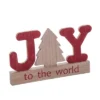 Transpac 11 In Multicolor Rustic Joy To The World Christmas Decorative Object MDF