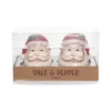 Transpac Ceramic Santa Head Salt And Pepper Shakers Set Multicolor Christmas Tabletop Decor For Holiday Dining And Gifts
