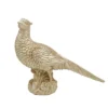 Transpac Gold Pheasant Decorative Figurine For Fall Harvest Tabletop Decor Indoor Use Elegant Gift For Home And Hostess