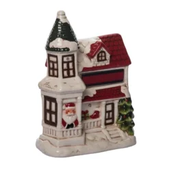 Transpac Dolomite Light Up Santa House With Music - Festive Christmas Decorative Object For Holiday Cheer -Transpac GUEST f746560b 5eda 454a bee7 9b85d3822bc6
