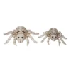 Transpac Off-White Halloween Skeleton Spiders Set Of 2 Decorative Objects 7.25 In Polyresin Halloween Decor
