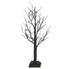 Transpac Large Light Up Halloween Twig Tree Decorative Tabletop Figurine Battery Operated Black Wood Indoor Decor