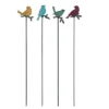 Transpac Colorful Bird Garden Yard Stake Set Of 4 Iron Home Decorations For Spring Outdoor Decor